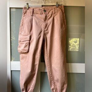 Anthropologie Cargo Pants in Light Pink - Size 26 / 27